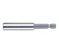 Porte-embouts à tige à 6 pans 1/4'', douille en acier inoxydable, Long. totale 75 mm, Plage de Long. : 61-75 mm, Long. totale 75 mm