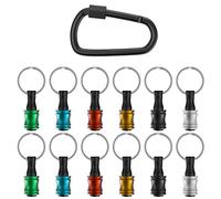 Porte-embouts de tournevis en alliage d aluminium à queue hexagonale 1 4 pouce Extension Adaptateur vis perceuse Porte-clés Portable Changement Rapide Adaptation Pour perceuses électriques main Compac