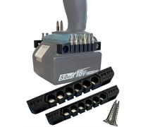 Porte-Embouts Magnétique pour Visseuse à Choc, Perceuse et Burineur - Compatible avec MAKITA - Lot de 2 - Capacité 6 Embouts - vis Ø4×40 mm x2 (Classique + vis Ø4×40 mm x2)
