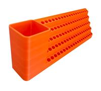 Porte-embouts - Organisateur de tournevis monté au mur de 9,45 x 2,2 x 3,15 pouces, de stockage en couches en PP, présentoir pour outils | Atelier Garage Jardin électrique