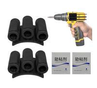 Porte-embouts pour perceuses et perceuses - Porte-embout autocollant - Organiseur de manchons flexibles avec fonction de maintien comme guide latéral pour atelier et bricolage
