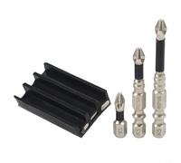 Porte-embouts pour tournevis et perceuses, organiseur de forets en silicone avec insert en métal, économiseur d'embouts de tournevis à changement rapide pour professionnels et bricoleurs (B)