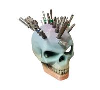 Porte-embouts pour tournevis, organisateur magnétique pour embouts de tournevis - Support pour organisateur avec embouts hexagonaux en forme de crâne 29 trous | Organisateur de porte embouts