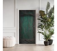 Porte en Bois Effet 3D Sticker Porte, Filet de Pêche Papier Autocollant Porte Mural Décoration, Vieux Stickers Muraux Amovible PVC 77x200 cm