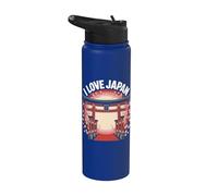 Porte en fleurs de cerisier I Love Japan Stainless Steel Insulated Water Bottle