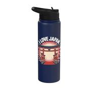 Porte en fleurs de cerisier I Love Japan Stainless Steel Insulated Water Bottle