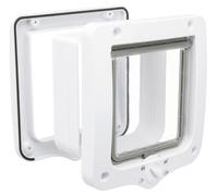 Porte en libre-circulation à 4 voies avec tunnel 20 × 22 cm blanc