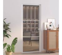 Porte en verre Noir Aluminium Décor intérieur Cadre de porte Paravent vidaXL vid