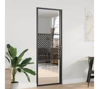 vidaXL Porte intérieure Verre ESG et aluminium 83x201,5 cm Noir
