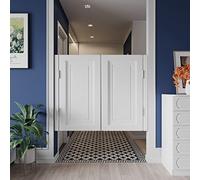 Porte encastrée en pin massif - Séparateur anti-fissures avec mécanisme de fermeture automatique, idéal pour les bars et les cuisines