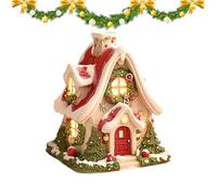 Porte-encens - 10 x 7 x 7 cm - Brûleur de Pollution de Noël - Décoration de Vacances en résine - Support d'aromathérapie décoratif avec Effet fumée - pour Salon, cheminée, Table, Jardin d'