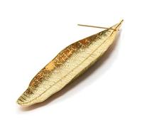 Porte-encens, 28 cm Alliage de Zinc Ash Catcher, Porte Bruleur Encens, pour Les Bâtonnets D'encens, pour la Maison, Le Bureau, Le Yoga, la Méditation (l'or)