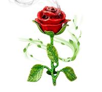 Porte-encens | Accessoire De Bureau en Forme De Rose | Brûleur d'Encens en Bâton pour la Maison - pour La Saint-Valentin Anniversaire Pendaison Crémaillère Chambre À Coucher Salon Cuisine Méditation