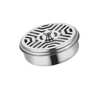 Porte-encens Anti-moustiques Boîte De Brûleurs Parfums Supports Ronds en Spirale avec Couvercle Boîtier Bobine Compact pour L'extérieur