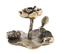 Porte-encens Antique en Laiton, Double Poisson, Conception, Petits encensoirs, Ornement décoratif pour la Maison, Le Salon, Les méditations, Les décors, Les brûleurs d ' encens de méditation