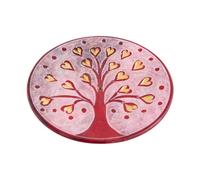 Porte-encens - Arbre de vie coeur rouge en stéatite