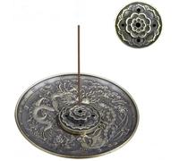 Porte-encens - Artisanat Tibétain - Dragon et Phoenix - Ethnique - Décoration Intérieure - Cadeau Idéal