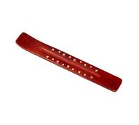 Porte Encens Attrape-Cendres en Bois de manguier - Etoiles Laiton