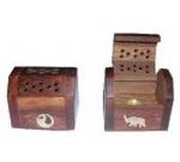 PORTE ENCENS BOIS BOITE POUR CONE