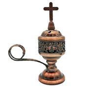 Porte-encens, brûleur d'encens à Charbon d', Porte-frêne Fini Exquis pour méditation, Yoga, Spa, décoration intérieure et Utilisation de l'église