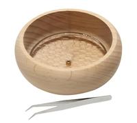 Porte-encens Circulaire, Bol d'encens Rond en Bois,Brûleur à Bol Circulaire en Bois - Support de d'encens Naturel, Attrape-Cendres Fait à la Main pour la Maison, Salon de thé, Studios
