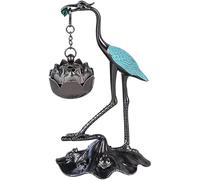 Porte-encens - Collecteur d'encens décoratif, design élégant de fleurs de grue | Plateau à encens artistique multi-usages, attrape-cendres et porte-bâtonnets pour la méditation