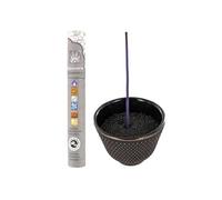 Porte-encens coupelle en Fonte Zen Noir & Or + encens ayurvédique