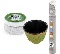 Porte-encens coupelle fonte verte et sable blanc + encens ayurvédique Vert https://www.fnac.com/mp43323577/Porte-encens-coupelle-fonte-verte-et-sable-blanc-encens-ayurvedique-Les-Encens-du-Monde/w-4?oref=cbe2f01f-16f6-1252-e45f-fe7eddebf2b5