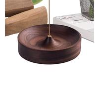 Porte-encens - Décor design circulaire sculpté à la main, plateau d'aromathérapie élégant | Accessoire de brûleur décoratif pour adultes hommes femmes bureau à domicile étude salon méditation