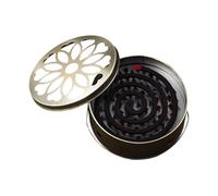 Porte-encens en acier inoxydable avec couvercle et poignée - Pour terrasse, maison, jardin, intérieur, extérieur, camping, pique-nique, arrière-cour et