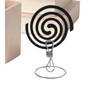 Porte-encens en acier inoxydable avec pince pour carte de visite | Porte-cartes de visite pour intérieur ou extérieur, terrasse, balcon, camping, jardin, salon, chambre à coucher, appartement