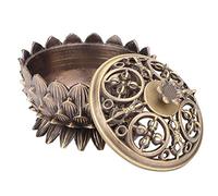 Porte-encens en Alliage de Zinc Lotus Design Maison Ornement Bouddhiste fournir 7 * 5 cm Porte-bâton(#2) Buddhist Supplies Buddhist Supplies Buddhist Supplies