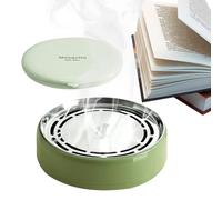 Porte Encens en | Boîtier Anti-Feu pour Encens en avec Couvercle - Boîte Portable en Santal Créative avec Couvercle Déco D'intérieur pour Jardin Camping Extérieur