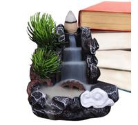 Porte-encens en cascade - Porte-encens en résine à reflux | Guide de méditation sur brûleur en cascade | Chute d'eau domestique pour le nettoyage de l'environnement avec aromathérapie, yoga à la