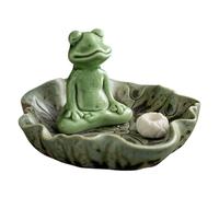Porte-Encens en Céramique - Brûleur D’Encens Grenouille Fait Main | Diffuseur De Parfum Décoratif pour Appartement, Chambre, Cuisine, Salle De Bain, Bureau, Spa, Méditation, Yoga, Cadeau Zen