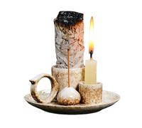 Porte-encens en céramique fait à la main - Plateau multi-usage pour Palo Santo, bâtons, cônes - Plat aromatique résistant à la chaleur pour la maison, la méditation, le yoga et la décoration