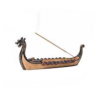 Porte-encens en Forme de Bateau de Dragon sculpté à la Main
