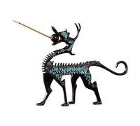 Porte-encens en forme de dragon - Figurine complexe en résine et céramique | Brûleur d'encens à refoulement avec mystique | Accessoire décoratif d'aromathérapie pour la méditation, la maison, le spa