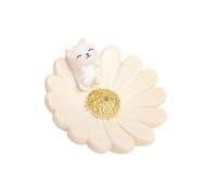 Porte-encens en forme de fleur - En résine - Statue d'animal de dessin animé - Brûleur d'encens - Attrape-cendres pour décoration d'intérieur