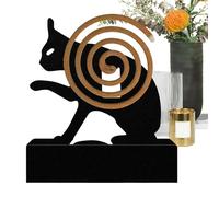 Porte-encens en métal, support de table en forme d'animal, base pour encens - intérieur, camping, jardin, balcon, piscine, patio, porche, pique-nique et voyages