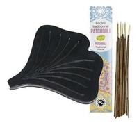 Porte-encens Ginko + Encens indien au Patchouli