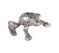 Porte-encens - Grenouille en laiton avec pierres