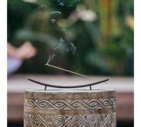 Porte encens long en bois