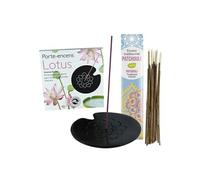 Porte-encens Lotus + Encens indien au Patchouli