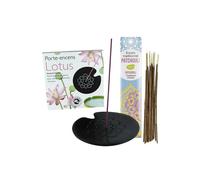 Porte-encens Lotus + Encens indien au Patchouli