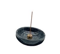 Porte-encens moderne pour bâton avec récupérateur de cendres en verre amovible pour méditations espace et détente à la maison Décoration en verre