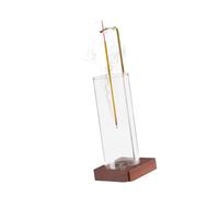 Porte-encens moderne pour bâton avec récupérateur de cendres en verre amovible pour méditations, espace et décoration de détente à la maison