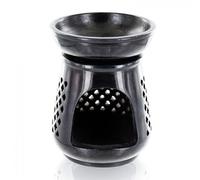 Porte-encens moucharabieh pierre noire