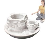 Porte-encens Multifonction - Brûleurs à bâtons, Porte-encens Santo, Bac à Cendres en céramique Méditations Accessoires de Yoga, Brûleur de Résine Complément Pratique Spirituelle | pour