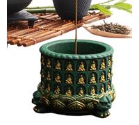Porte-encens, Petit Attrape-Cendres Bouddha - Plateau pour bâtons d'encens pour, méditation, Relaxation, Richesse, Chance, intérieur ou extérieur, Chambre, Bureau, Jardin